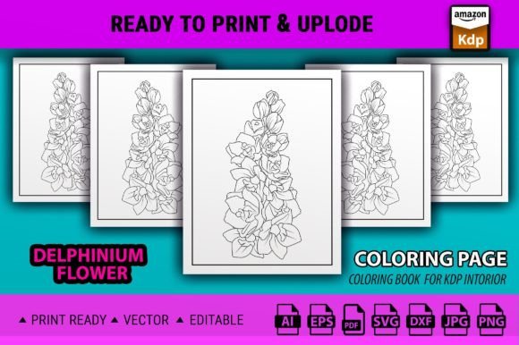 Delphinium: A Graphic Design Asset for Creative Branding