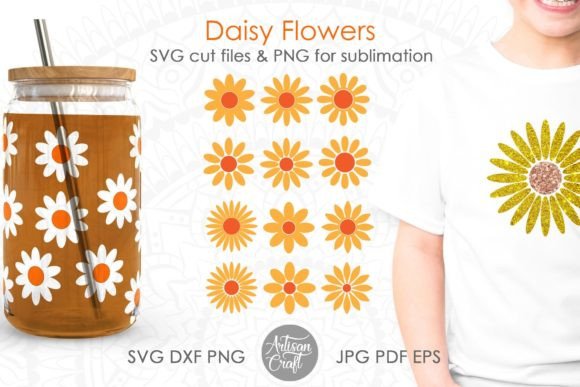 Floral Graphics for Crafts and Branding