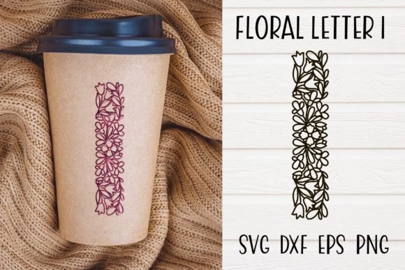 Floral Monogram I Graphics for Crafts and Creative Design