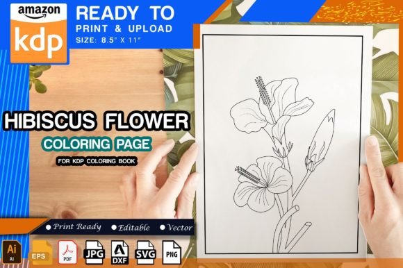 Flower Coloring Page for Adults: A Graphic Design Asset with Potential