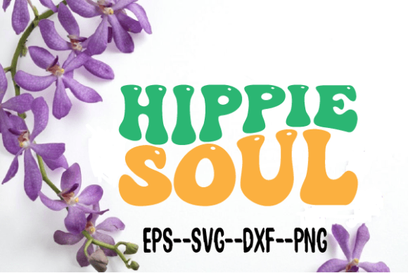 Hippie Soul New Wavy Retro Svg Graphics for Crafts