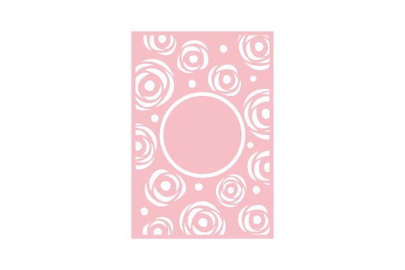 Laced Invitation with Roses for Crafts and Wedding Projects