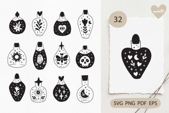 Mystical Potion Bottle SVG Bundle Review