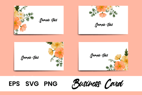 Poppies Watercolor Graphics for Local Business Branding