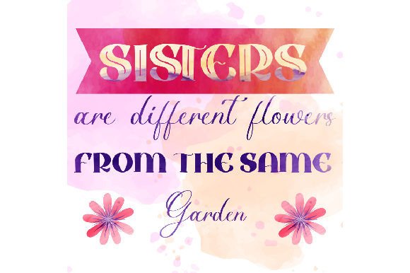 Watercolor Sisters Craft Family Vibe
